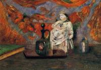Gauguin, Paul - Still Life with Carafe and Ceramic Figure